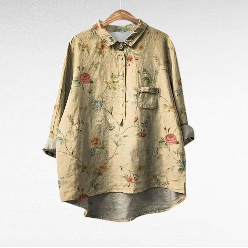 Marjolaine | Blusa floral retro
