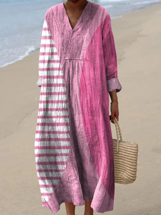 Gina | Vestido ligero de verano con mangas largas