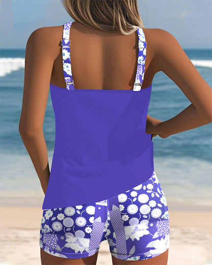 Nanet - Conjunto de tankini y shorts estampados