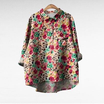 Marjolaine | Blusa floral retro