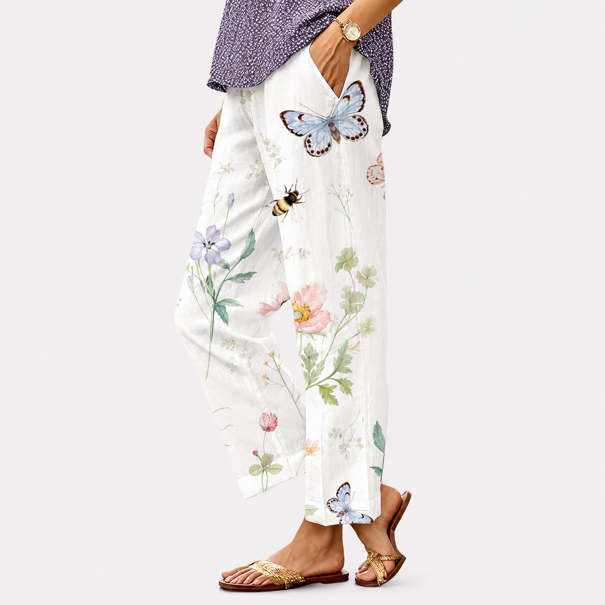 Pantalones informales de verano para mujer