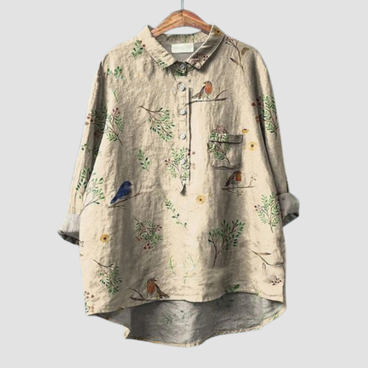 Faustine | Blusa delicada de la naturaleza
