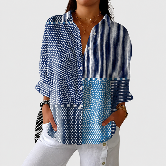 Blusa ligera con estampado colorido
