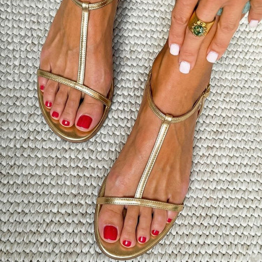 Sandalias Rosalba Oro Primavera