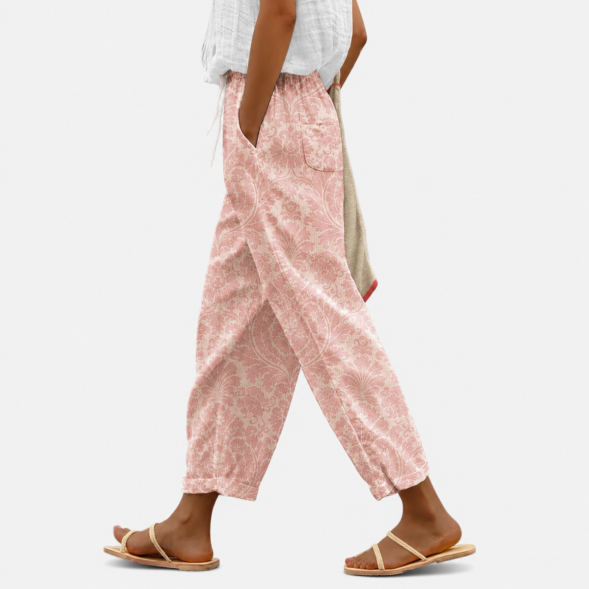Pantalones con cordón para mujer