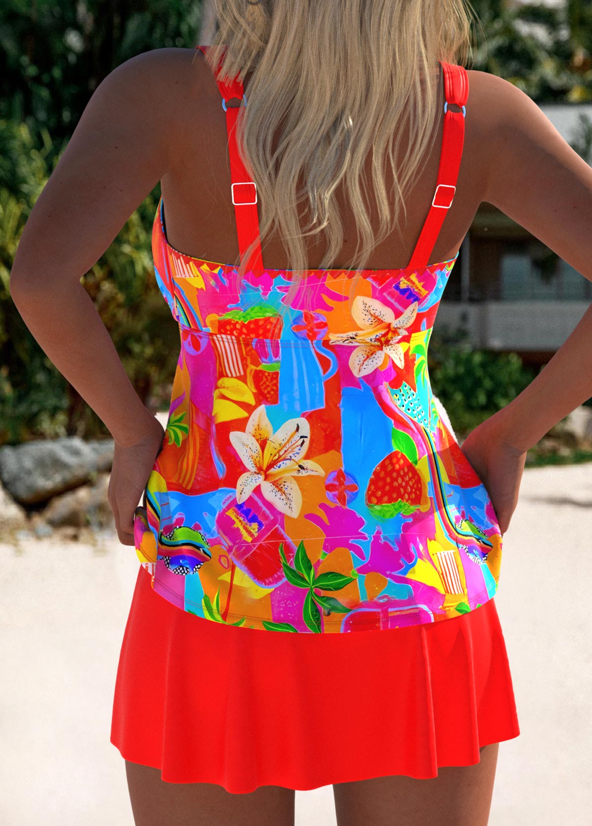 Eleanor | Traje de baño tankini floral elegante