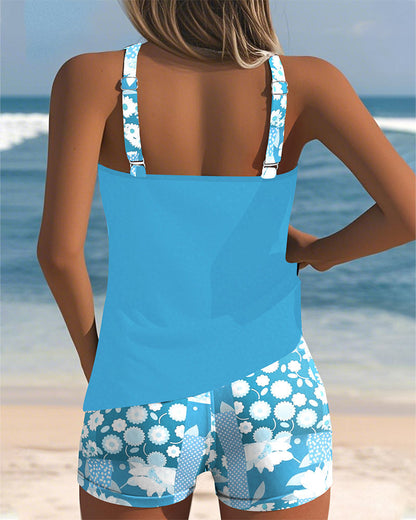 Nanet - Conjunto de tankini y shorts estampados