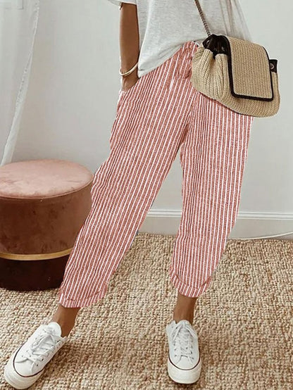 Pantalones fluidos, cómodos y elegantes.