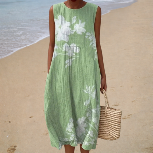 Marion | Vestido midi natural