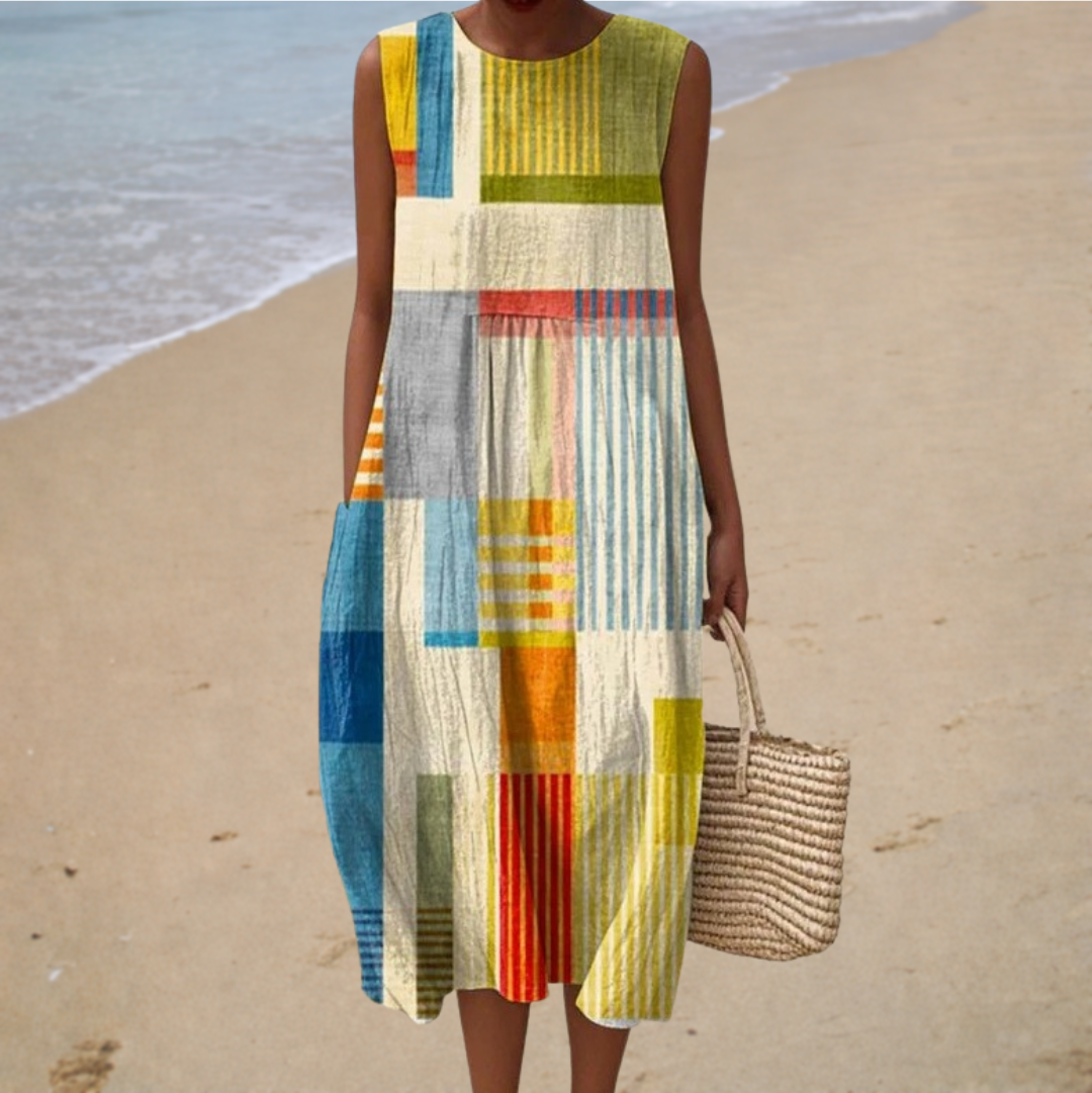 Cómodo vestido de verano sin mangas