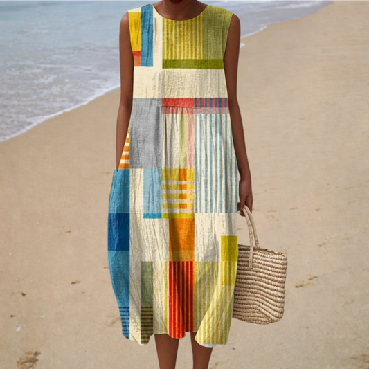 Madeleine | Vestido midi estampado