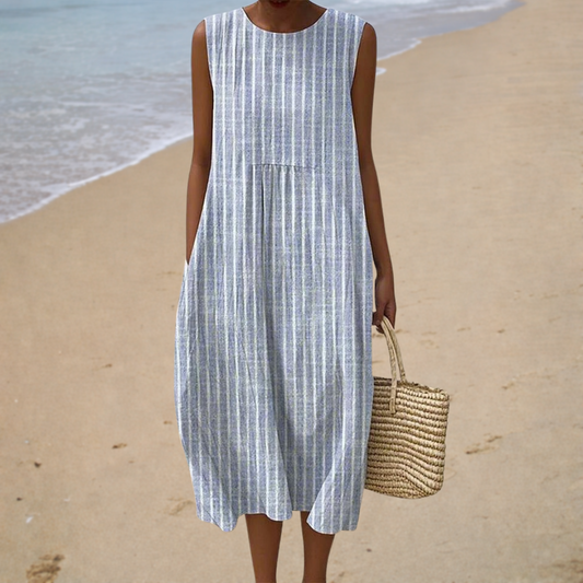 Anaïs | Vestido de playa a rayas
