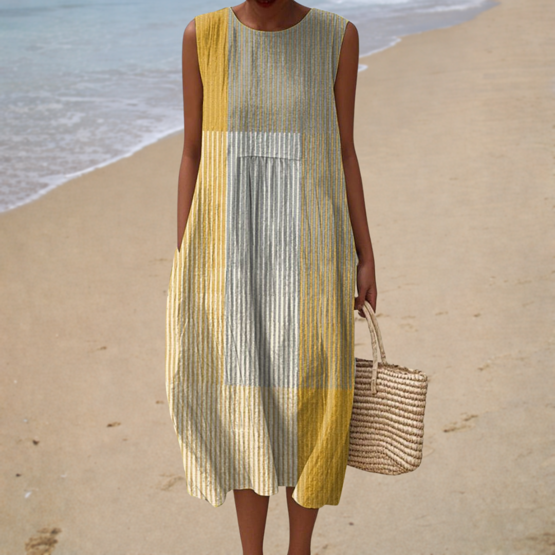 Cómodo vestido de verano sin mangas