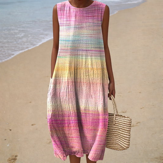 Cómodo vestido de verano sin mangas