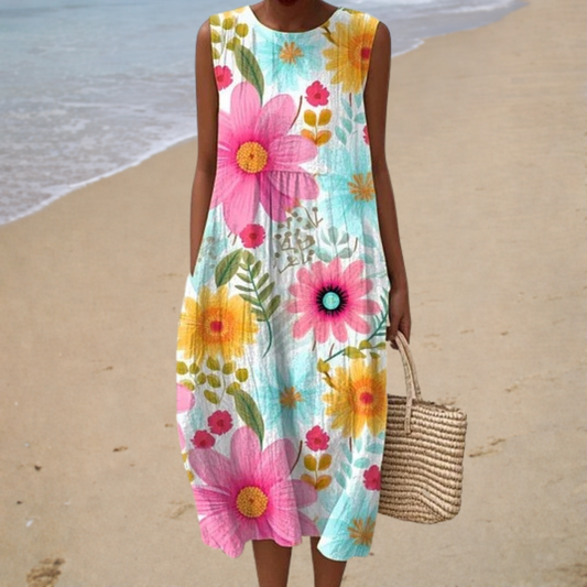 Adelaide | Vestido midi floral
