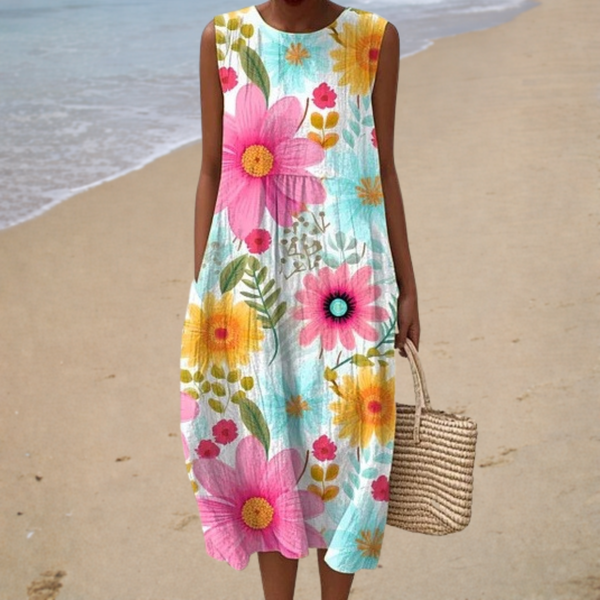 Adelaide | Vestido midi floral