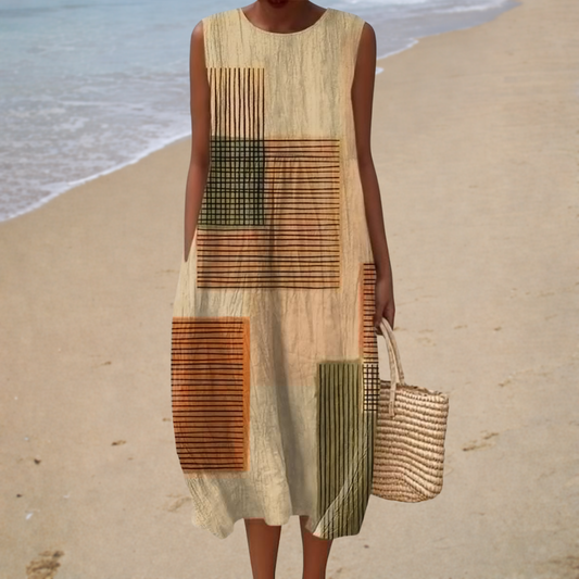 Cómodo vestido de verano sin mangas