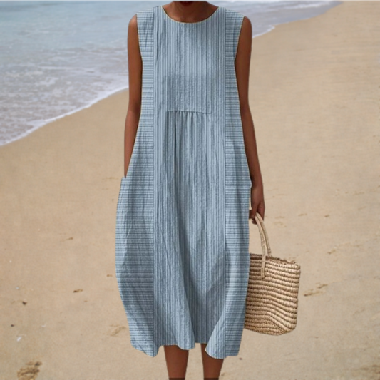 Cómodo vestido de verano sin mangas