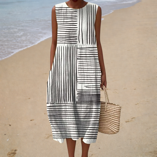 Mathilde | Vestido midi estampado