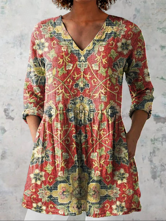 Dahlia | Blusa larga con escote en V