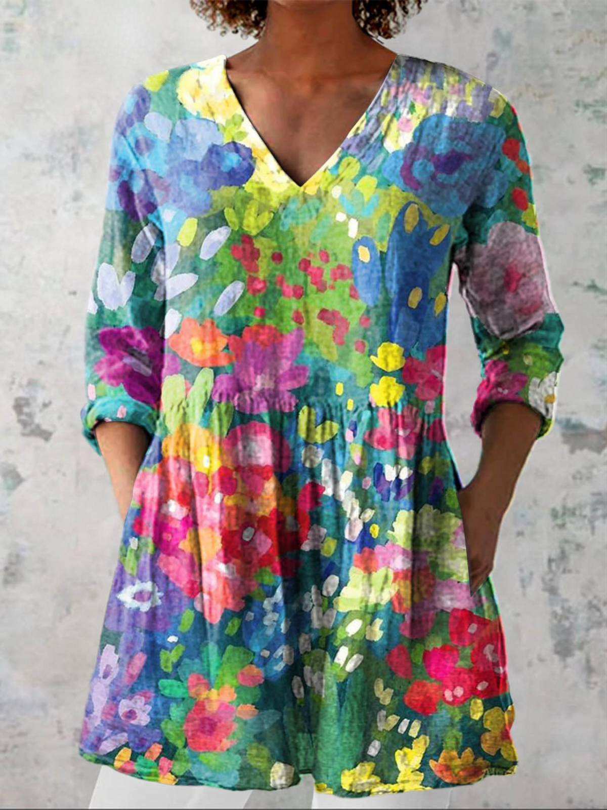 Cali | Blusa larga con escote en V