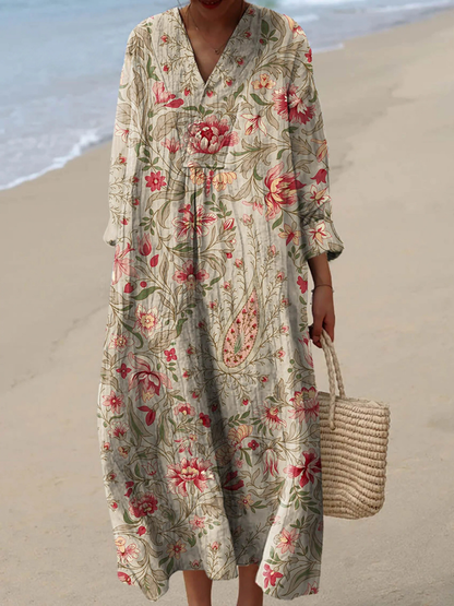 Soraya | Vestido de verano ligero de manga larga