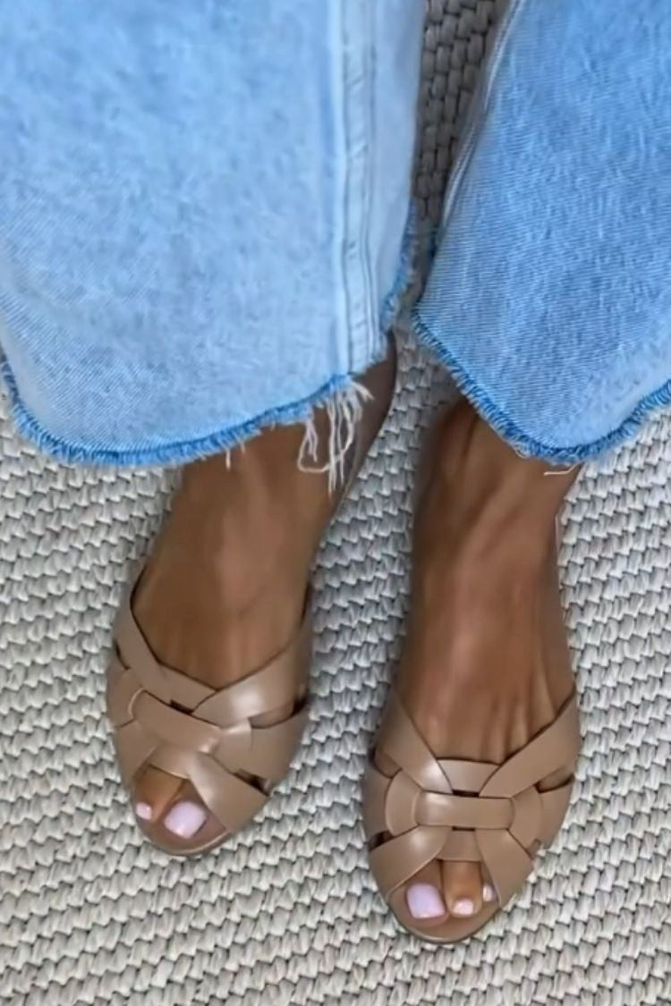 Sandalias trenzadas Serafina Natural Confort