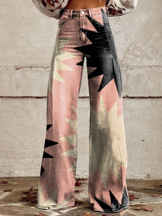 Sophia™ - Pantalones fucsia talla L