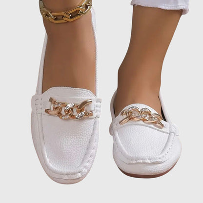 Eden - Mocasines elegantes con hebilla de diamante