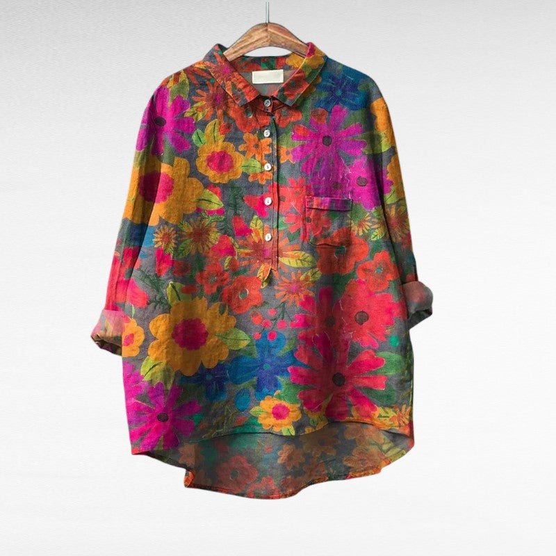 amandina | Blusa floral vibrante