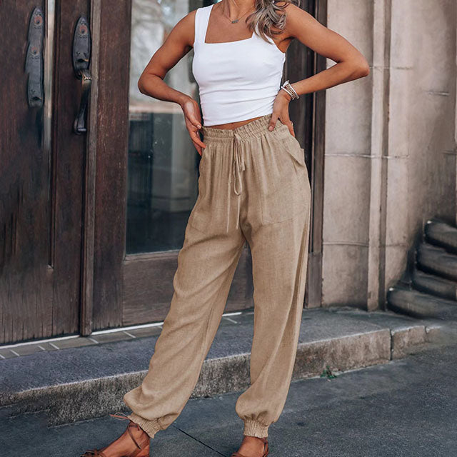 Kaeli – Pantalón elegante con cordón