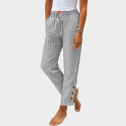 Raquelle - Pantalón casual a rayas