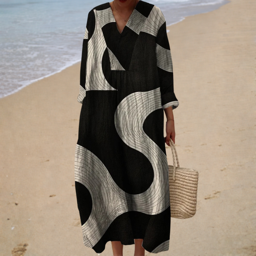 Vestido de verano estampado mejorado