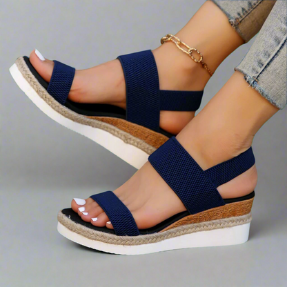 Alessia | Sandalias de plataforma negras