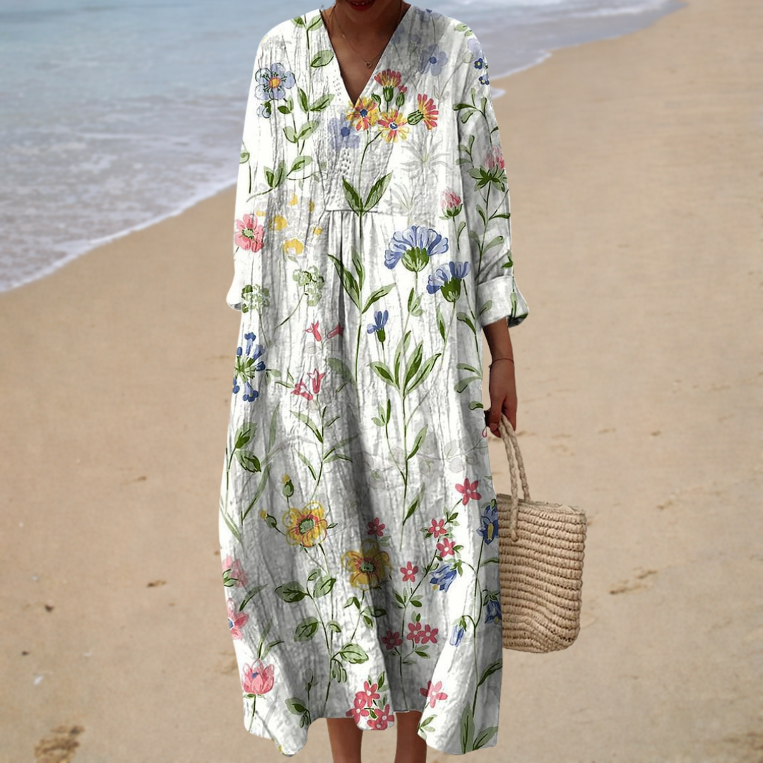Hélène | Vestido largo floral