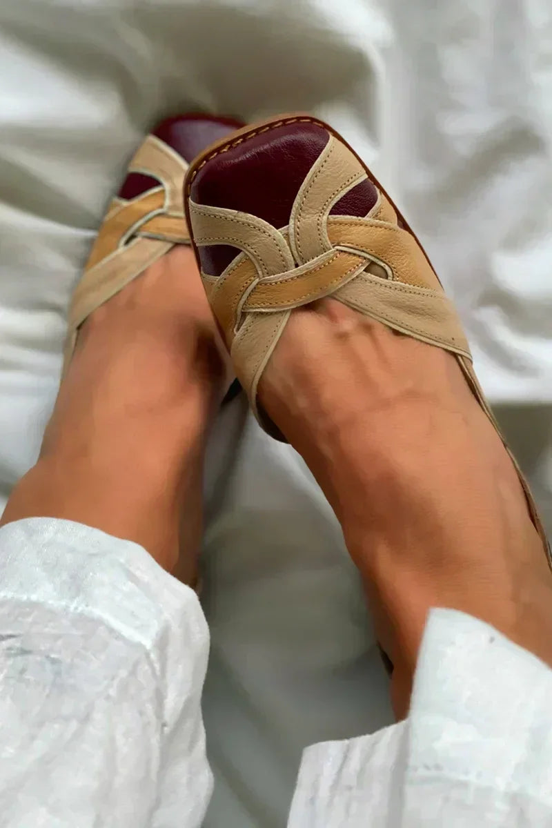 Amara | Bailarinas sin cordones tricolor