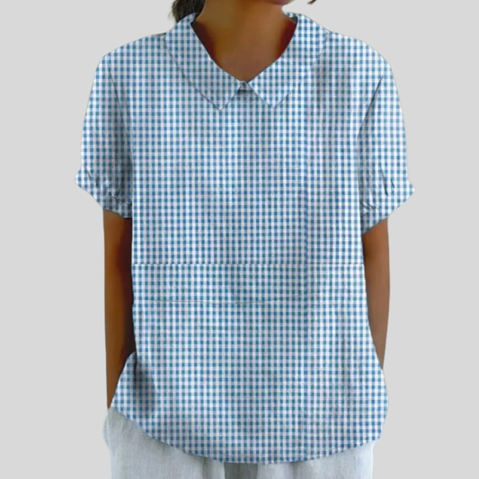 Adèle | Blusa clásica de cuadros