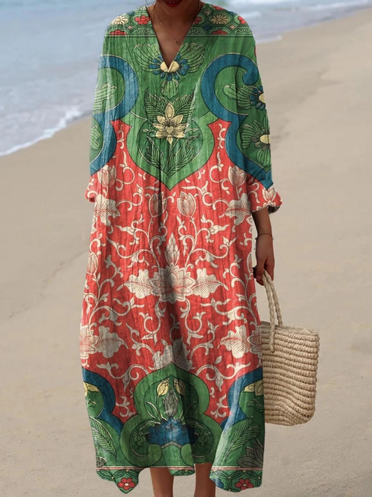 Elvira | Vestido ligero de verano con mangas largas