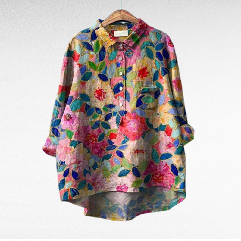 Sérafina | Blusa floral artística
