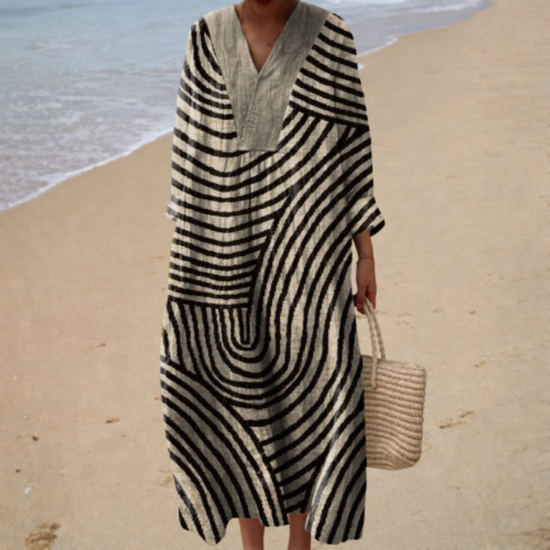 Solène | Vestido largo estampado