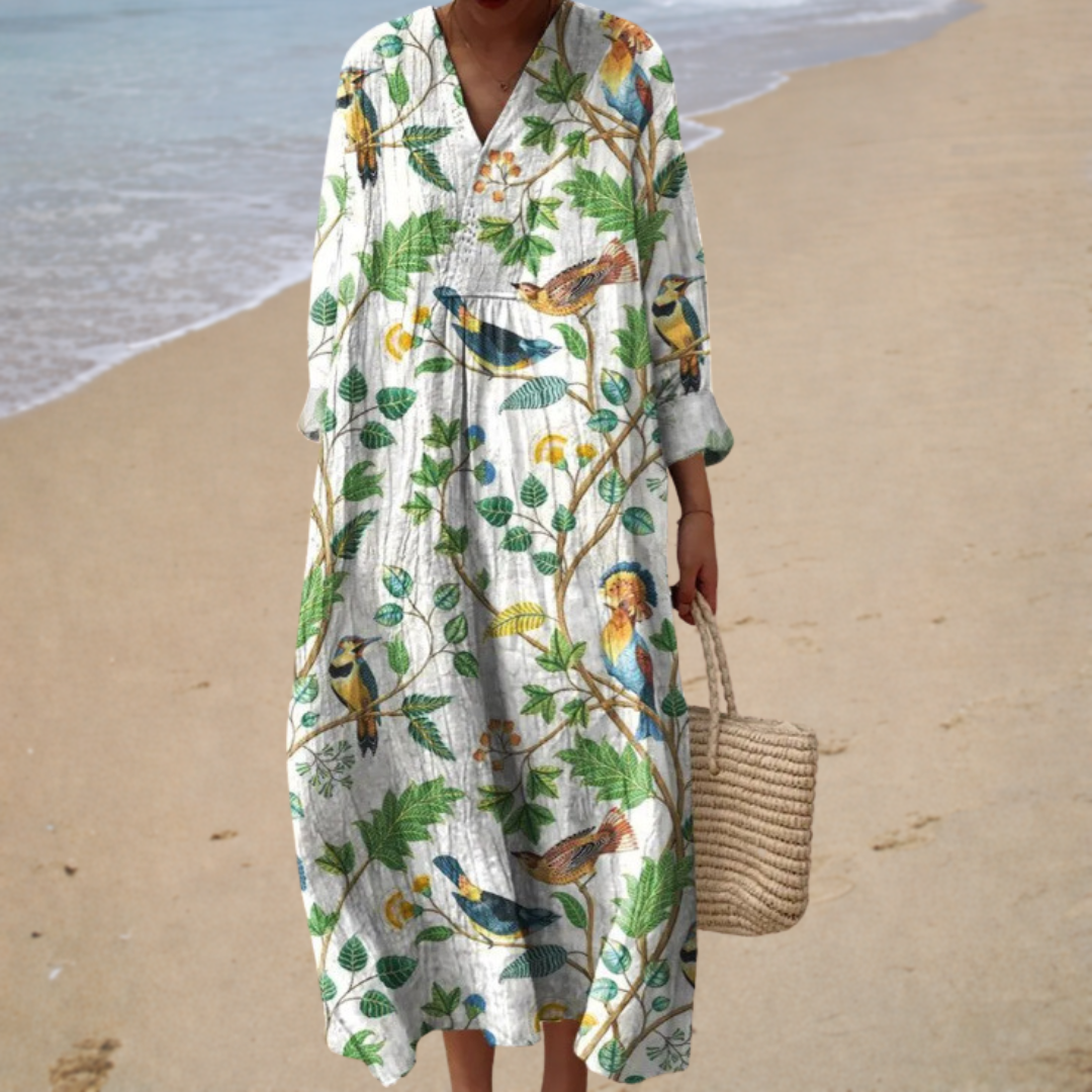 Vestido de verano estampado que resalta