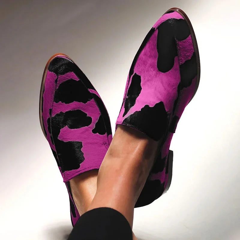 Alexandra | Mocasines con estampado animal