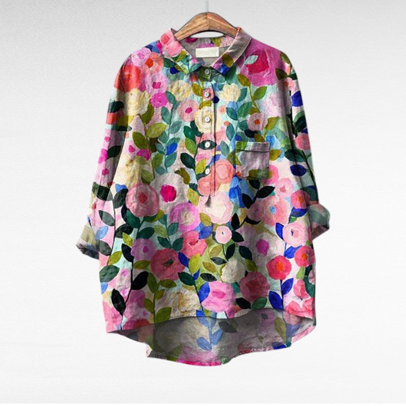 Sérafina | Blusa floral artística