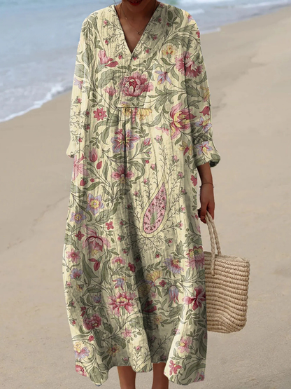 Soraya | Vestido de verano ligero de manga larga