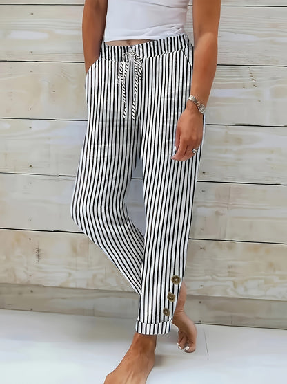 Raquelle - Pantalón casual a rayas
