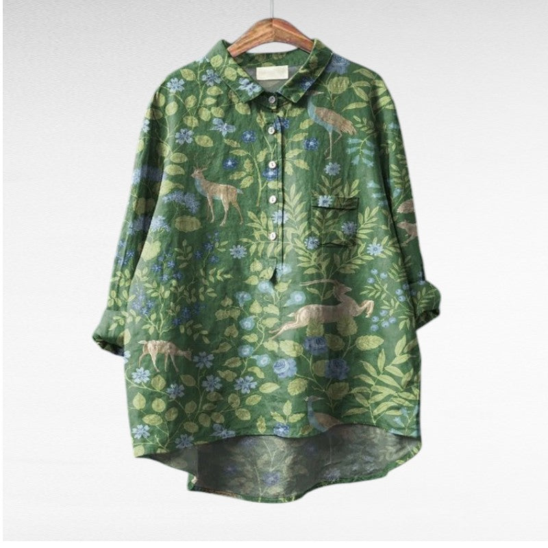 Sérafina | Blusa floral artística