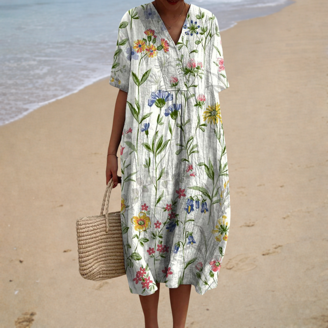 Delphine | Vestido largo floral