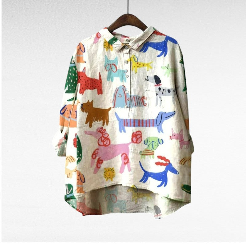 Ondine | Blusa divertida con estampado de animales