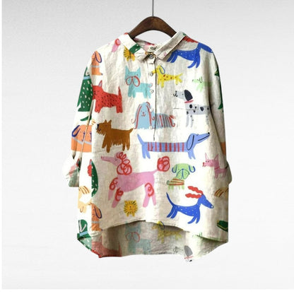 Ondine | Blusa divertida con estampado de animales
