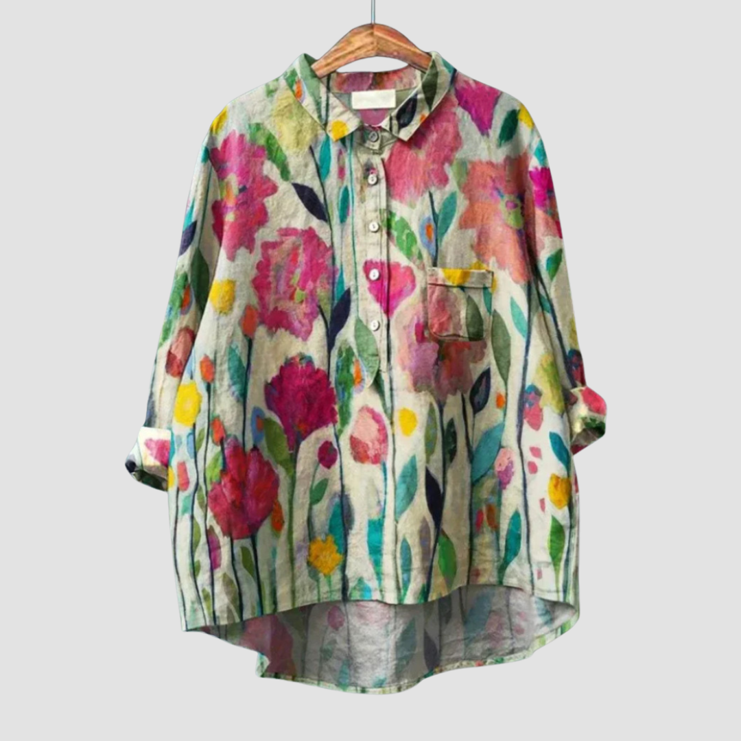 Victoria | Blusa floral refinada